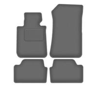 Wielganizator Tapis Del Sol Auto Velours pour BMW 1 E87 (2004-2011) - Série CARLUX-GRAFIET | Ajustement précis, Dos antidérapant, Jeu Complet - Gris Graphite