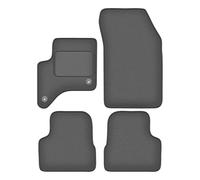Wielganizator Tapis Del Sol Auto Velours pour Fiat 600 (2024-) - Série CARLUX-GRAFIET | Ajustement précis, Dos antidérapant, Jeu Complet - Gris Graphite