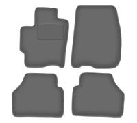 Wielganizator Lot de 4 Tapis de Sol en Velours Graphite Textile Compatible avec : Mazda Premacy I (1999-2005) Minivan - Ajustement Parfait