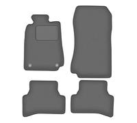 Wielganizator Tapis Del Sol Auto Velours pour Mercedes CLK W208 (1997-2003) - Série CARLUX-GRAFIET | Ajustement précis, Dos antidérapant, Jeu Complet - Gris Graphite