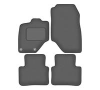 Wielganizator Tapis Del Sol Auto Velours pour Peugeot 3008 III (2024-) - Série CARLUX-GRAFIET | Ajustement précis, Dos antidérapant, Jeu Complet - Gris Graphite