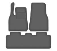 Wielganizator Tapis Del Sol Auto Velours pour Tesla Model Y (2019-) - Série CARLUX-GRAFIET | Ajustement précis, Dos antidérapant, Jeu Complet - Gris Graphite