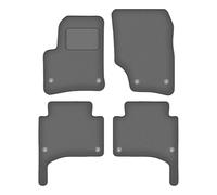 Wielganizator Tapis Del Sol Auto Velours pour Volkswagen Touareg I (2002-2010) - Série CARLUX-GRAFIET | Ajustement précis, Dos antidérapant, Jeu Complet - Gris Graphite