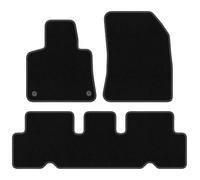 Wielganizator Tapis sur Mesure en Velours pour Citroen C4 Grand Spacetourer (2013-2021) - Qualité : Basic | Ajustement précis, sous-Couche antidérapante, 3 pièces - Noir