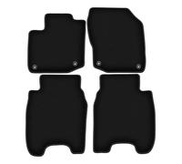 Wielganizator Tapis sur Mesure en Velours pour Honda Civic IX (2012-) - Qualité : Basic | Ajustement précis, sous-Couche antidérapante, 4 pièces - Noir