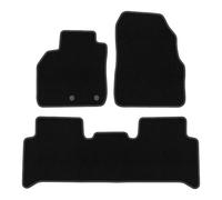 Wielganizator Tapis sur Mesure en Velours pour Renault Grand Scenic II (2003-2009) - Qualité : Basic | Ajustement précis, sous-Couche antidérapante, 3 pièces - Noir