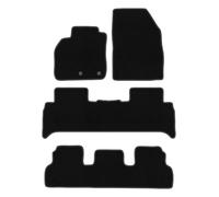 Wielganizator Tapis sur Mesure en Velours pour Renault Grand Scenic III (2009-2015) - Qualité : Basic | Ajustement précis, sous-Couche antidérapante, 4 pièces - Noir