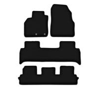 Wielganizator Tapis sur Mesure en Velours pour Renault Grand Scenic III (2009-2015) - Qualité : Basic | Ajustement précis, sous-Couche antidérapante, 4 pièces - Noir