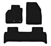 Wielganizator Tapis sur Mesure en Velours pour Renault Grand Scenic III (2009-2016) - Qualité : Basic | Ajustement précis, sous-Couche antidérapante, 3 pièces - Noir