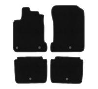 Wielganizator Tapis sur Mesure en Velours pour Renault Latitude (2010-2015) - Qualité : Basic | Ajustement précis, sous-Couche antidérapante, 4 pièces - Noir