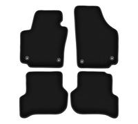 Wielganizator Tapis sur Mesure en Velours pour Seat Altea (08.2008-2015) - Qualité : Basic | Ajustement précis, sous-Couche antidérapante, 4 pièces - Noir