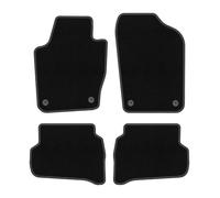 Wielganizator Tapis sur Mesure en Velours pour Seat Ibiza IV 6J (2008-2017) - Qualité : Basic | Ajustement précis, sous-Couche antidérapante, 4 pièces - Noir