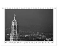 Wien auf den zweiten Blick (Tischkalender 2026 DIN A5 quer), CALVENDO Monatskalender: Die Kalenderbilder zeigen weniger bekannte, aber dennoch reizvolle Plätze in Wien.