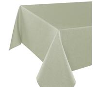 Wien Home Nappe moderne avec protection anti-taches pour toute l'année - Vert - 140 x 280 cm