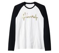 Wien Skyline Battement de Cœur Autriche Love J'aime Vienne Manche Raglan