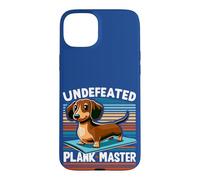 Wiener Dog - Sports Lover Undefeated Plank Master Teckel Coque pour iPhone 15 Plus
