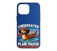 Wiener Dog - Sports Lover Undefeated Plank Master Teckel Coque pour iPhone 16 Pro Max