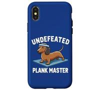 Wiener Dog - Sports Lover Undefeated Plank Master Teckel Coque pour iPhone X/XS
