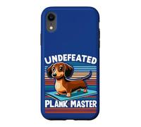 Wiener Dog - Sports Lover Undefeated Plank Master Teckel Coque pour iPhone XR