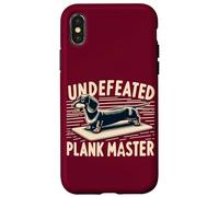 Wiener Dog Training Undefeated Plank Master Funny Teckel Coque pour iPhone X/XS
