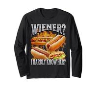 Wiener ? Je ne connais pas son drôle de hot dog Glizzy Meme Bootleg Manche Longue