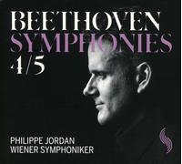 WIENER SYMPHONIKER/PHILIPPE JORDAN - SINFONIEN 4 & 5 (LIVE) - BEETHOVEN CD NEUF