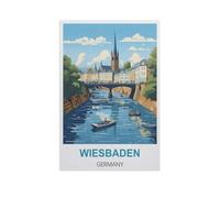 Wiesbaden, Allemagne，1000 Pièces Puzzle pour Adultes Enfants Adolescents, Intelligence Soulagement du Stress Divertissement Papier Jouets Bricolage Anniversaire（50x70cm）-IH24