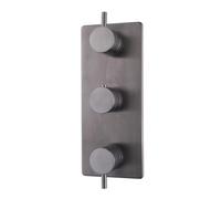 Wiesbaden Caral élément de finition thermostat encastré 3 voies gunmetal PVD 29.7511