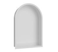 Wiesbaden Demis Niche encastrée - 30x45x7cm - arc arrondi - blanc mat 33.2142