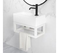 Wiesbaden Nick cadre pour fontaine 395 x 150 x 215 mm mat blanc 39.3536