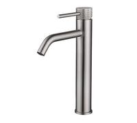 Wiesbaden Ribbd mélangeur de lavabo haut xl acier brossé 29.5311