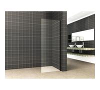 Wiesbaden Side paroi latérale pour niche porte coulissante 1000 x 2000 x 8 mm verre clair nano mat noir 20.2862