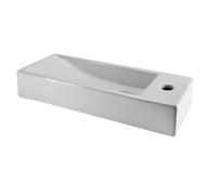 Wiesbaden Trim mini lavabo d'angle droit 38 x 14 x 8 cm céramique blanc brillant 32.3437
