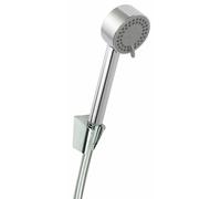 Wiesbaden UniMatch Cadans ensemble de douchette avec douchette 3 positions Ø 8 cm, flexible de douche et support mural inclinable chrome 29.3912