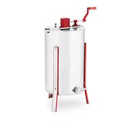 Wiesenfield Extracteur De Miel Centrifugeuse Manuel Tangentiel Inox WIHE-03201 (3 Cadres, Manivelle, Robinet, Hygiénique, Inox / Plastique)
