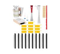 Wiesenfield Kit apiculteur - 26 pièces - Enfumoir à abeilles - Lève cadres - Cages à reines - Pièges à insectes - Brosse apiculture WIE-BEESET-1