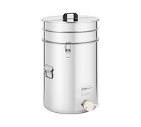 Wiesenfield Maturateur miel - 50 L - avec tamis, couvercle et robinet à clapet - acier inoxydable WIE-HT-50