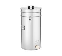 Wiesenfield Maturateur miel - 70 L - avec tamis, couvercle et robinet à clapet - acier inoxydable WIE-HT-100