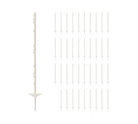 Wiesenfield Poteaux de clôture - 103 cm - blanc - 40 piquets WIE-WF-130