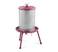 Wiesenfield Pressoir à fruit hydraulique - acier inoxydable/fer - 40 l - 3 bar - 5 étamines pour pressoir incluses RCWP-40LH