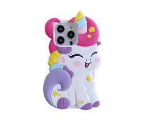 wifantien Coque en Silicone Souple pour iPhone 12 Pro Max 6,7", Motif Licorne Mignonne 3D pour iPhone 12 Pro Max 6,7", Personnage de Licorne en Forme de Cheval, pour Filles et Femmes