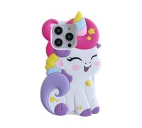 wifantien Coque souple en silicone souple pour iPhone 12/iPhone 12 Pro 6,1", motif licorne 3D mignon dessin animé kawaii mode personnage licorne cheval pour filles femmes coque en silicone souple pour