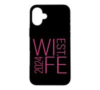 Wife Est. 2024 Couple marié, Lune de Miel Mariage Rose épouse Coque pour iPhone 16 Plus