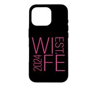 Wife Est. 2024 Couple marié, Lune de Miel Mariage Rose épouse Coque pour iPhone 16 Pro