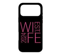 Wife Est. 2024 Couple marié, Lune de Miel Mariage Rose épouse Coque pour iPhone 17 Pro Max