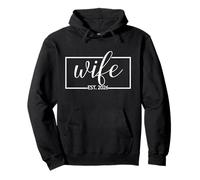 Wife Est. 2026 Couple marié Mariage Mari Assorti Sweat à Capuche