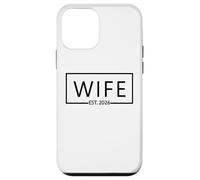 Wife Est. 2026 Couple marié, Mariage marié Assorti Coque pour iPhone 12 Mini