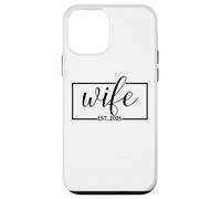 Wife Est. 2026 Couple marié Marié, Marié, Assorti Coque pour iPhone 12 Mini