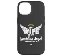 Wife is My Angel She Watches Over Me in Memory Coque pour iPhone 14