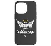 Wife is My Angel She Watches Over Me in Memory Coque pour iPhone 14 Pro Max